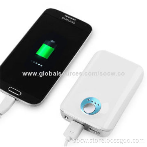 USB Mobile Phone Charger with Double-USB, 8,800mAh Capacity
